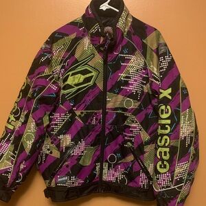 Castle X Racewear Jacket - Purple and Green
